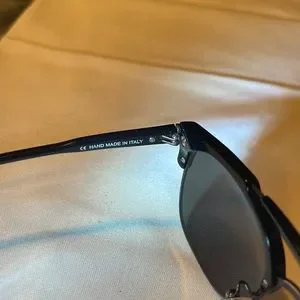 RETROSUPERFUTURE 49er shiny black frames.Grey lenses. Pilot shape.So gorgeous RETROSUPERFUTURE Sunglasses & Sunglasses Accessories for Men  main image 4
